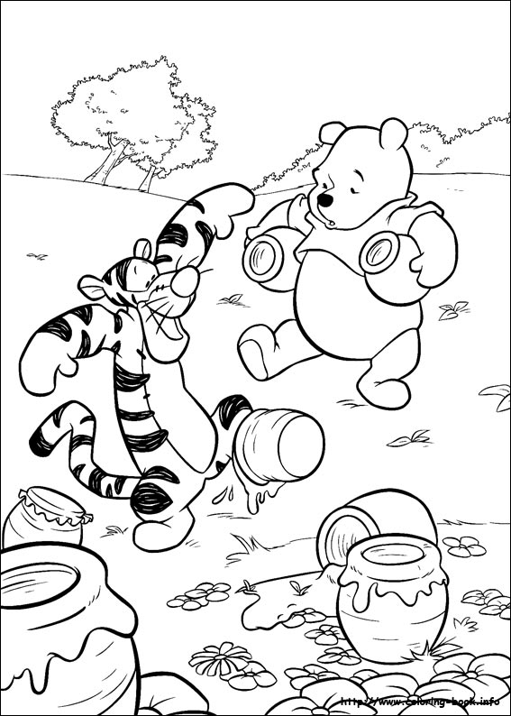 Winnie the Pooh coloring picture